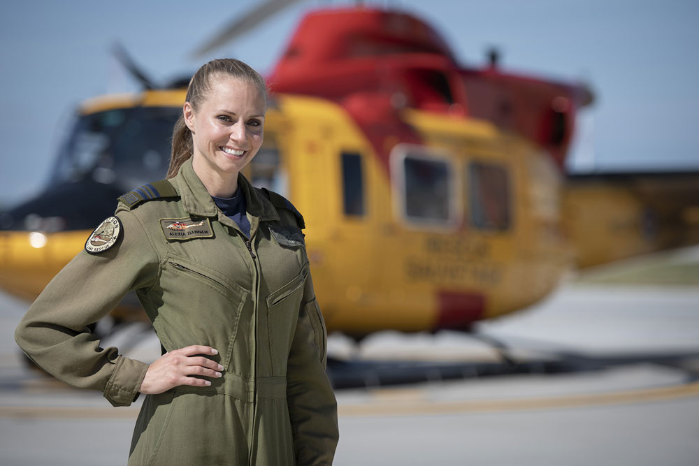 Canadian armed forces member working for the Air Force